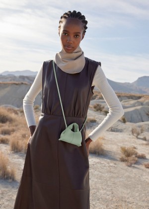 Polene Numéro Neuf Micro Women's Bags Turquoise | 570-HZOTNL