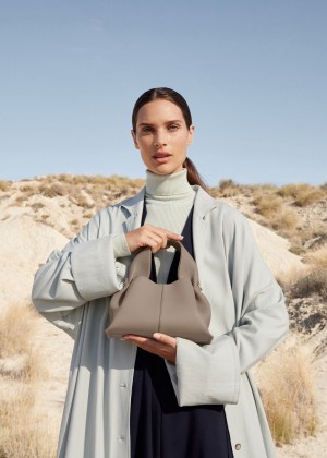 Polene Numéro Neuf Mini Women's Bags Grey | 735-CGVHFI