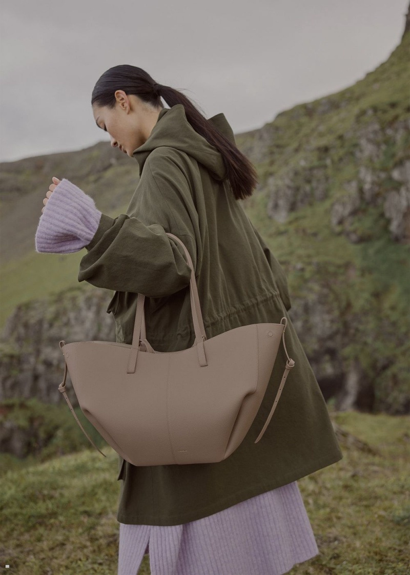 Polene Cyme Women's Bags Grey | 561-QYAFUK