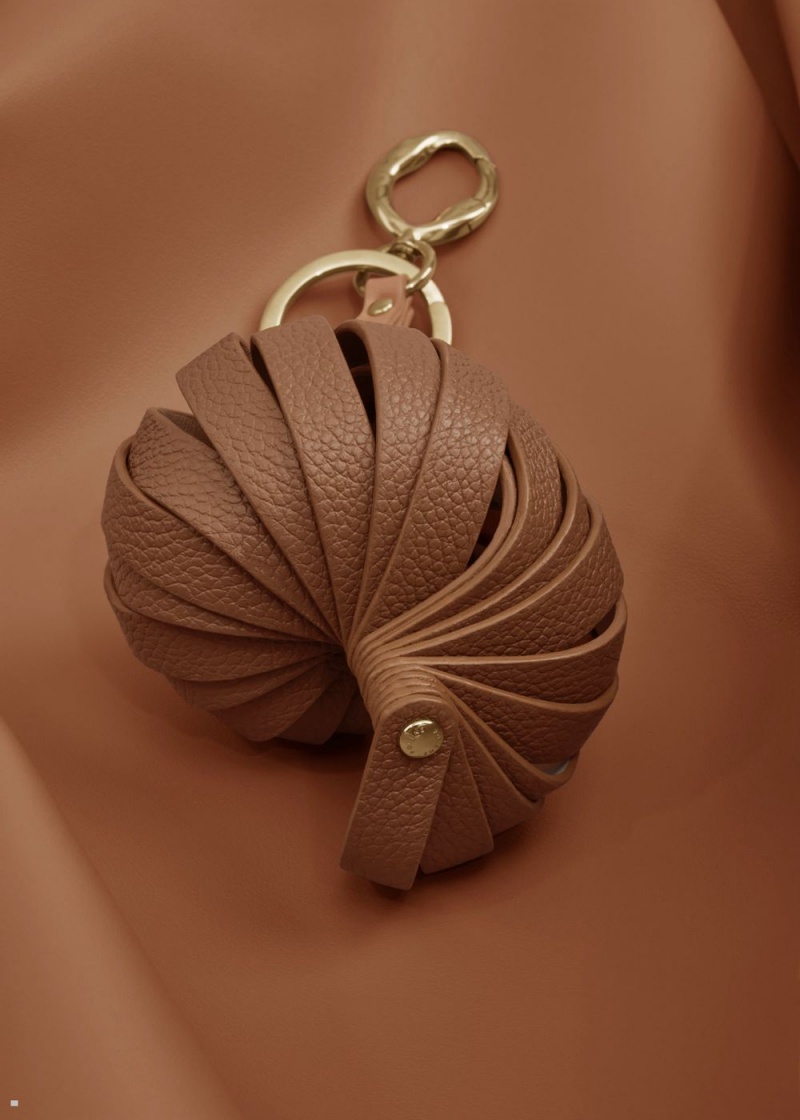 Polene Elis Keyring Women's Charms Brown | 672-GUISMP