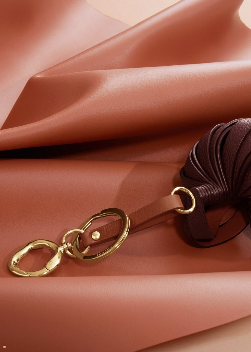Polene Elis Keyring Women's Charms Burgundy | 134-GBEHUF