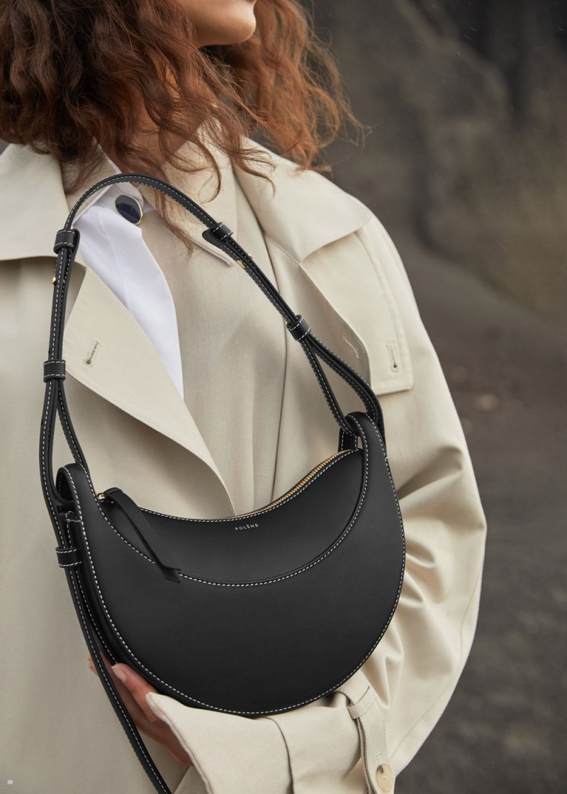 Polene Numéro Dix Women's Bags Black | 754-JMKPFE