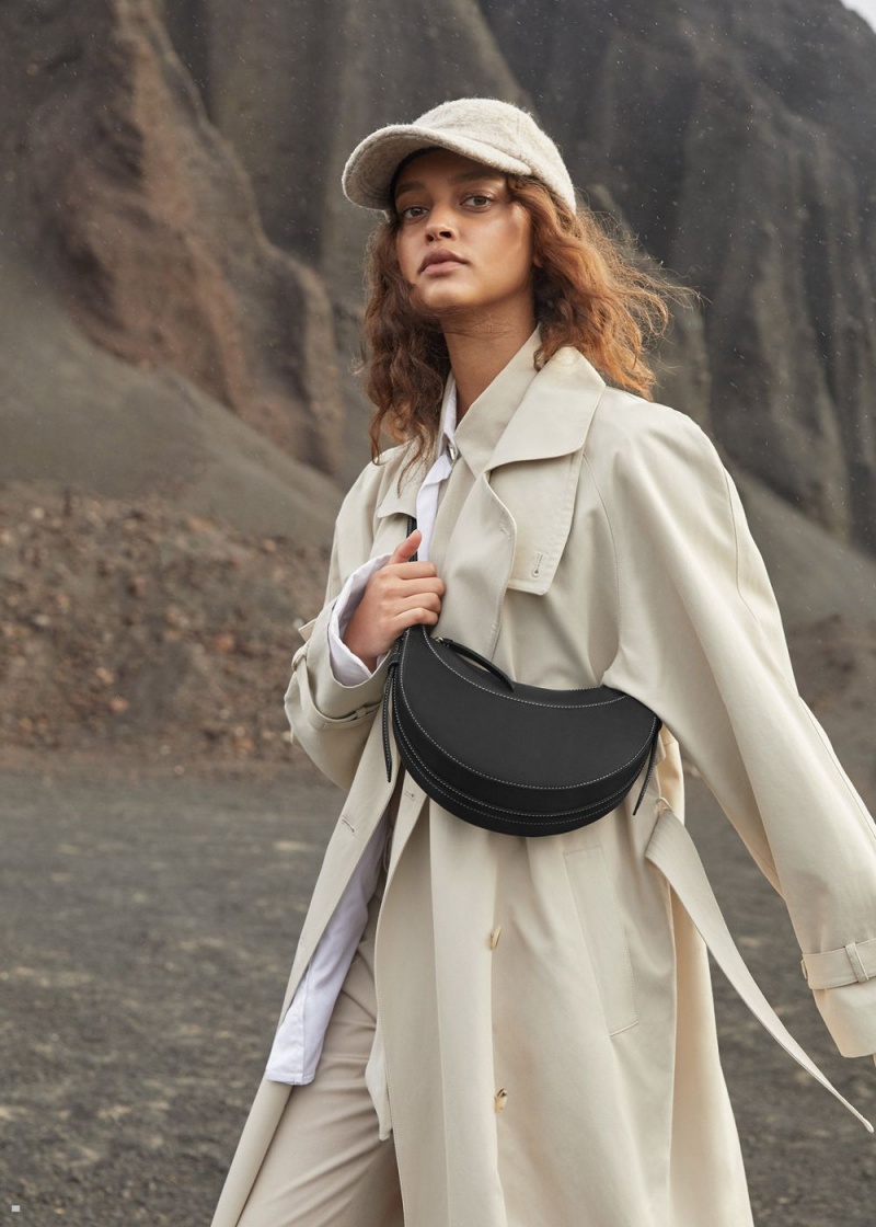 Polene Numéro Dix Women's Bags Black | 754-JMKPFE