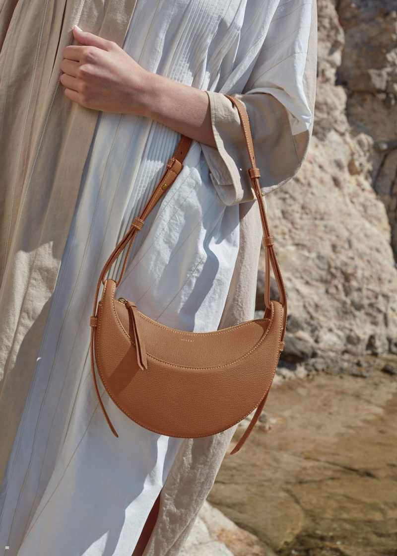 Polene Numéro Dix Women's Bags Brown | 490-GEJUXY