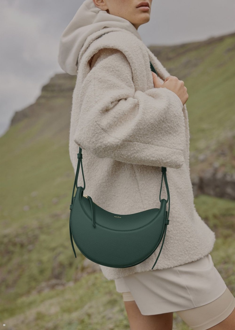 Polene Numéro Dix Women's Bags Green | 798-PUQLIV