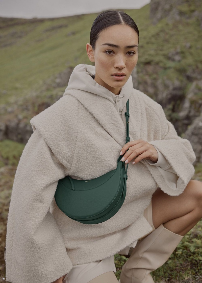 Polene Numéro Dix Women's Bags Green | 798-PUQLIV