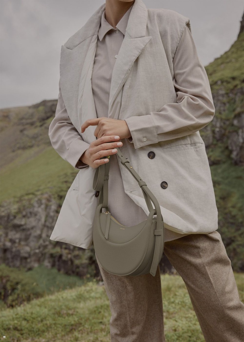 Polene Numéro Dix Women's Bags Olive | 083-LBVFXC