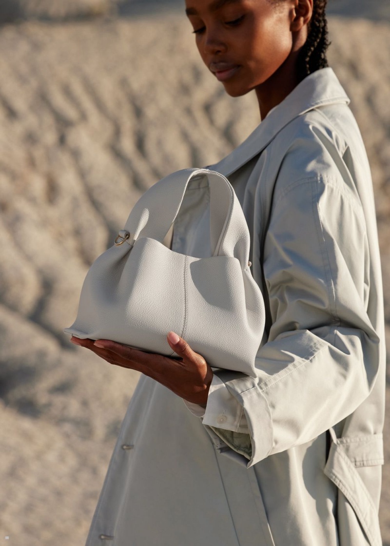 Polene Numéro Neuf Mini Women's Bags White | 132-PXZJFA