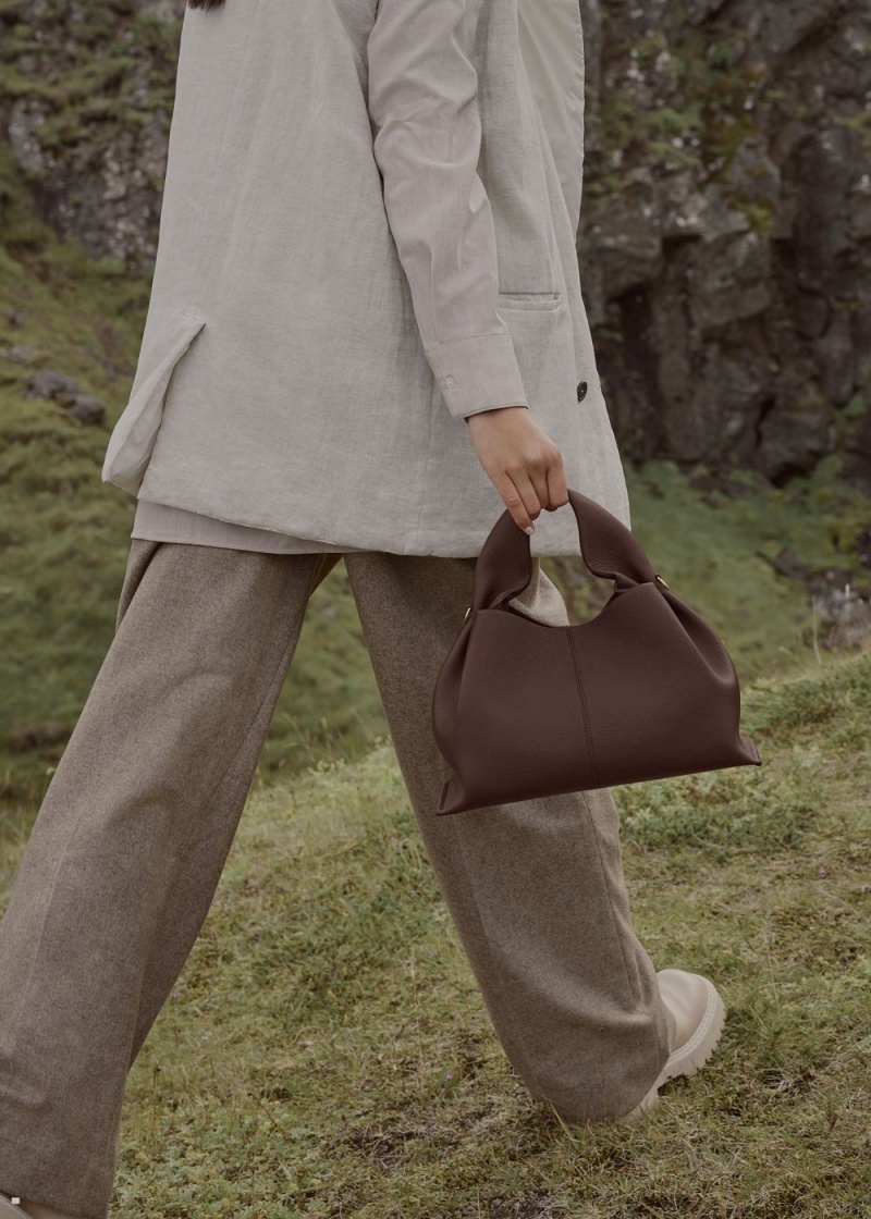 Polene Numéro Neuf Women's Bags Dark Brown | 082-UYSRZN