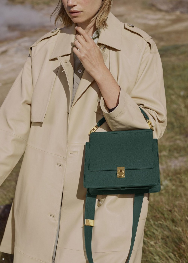 Polene Numéro Sept Women's Bags Green | 057-TKFEGJ