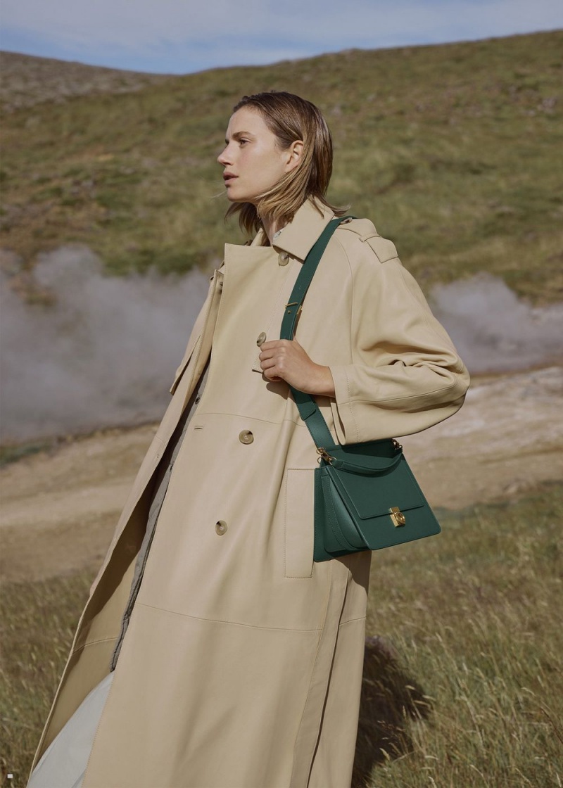Polene Numéro Sept Women's Bags Green | 057-TKFEGJ