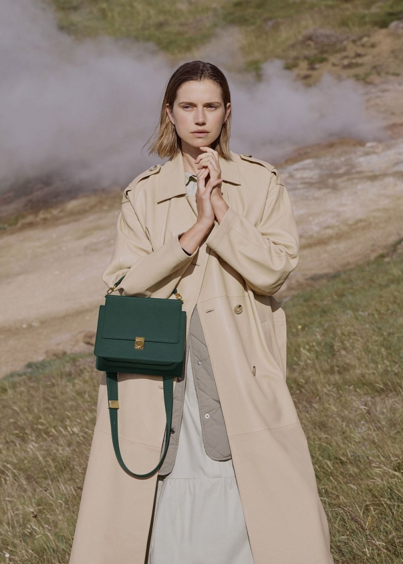 Polene Numéro Sept Women's Bags Green | 057-TKFEGJ