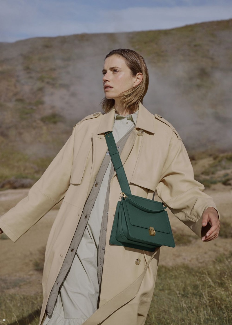 Polene Numéro Sept Women's Bags Green | 057-TKFEGJ