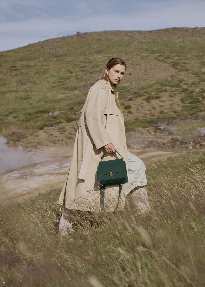 Polene Numéro Sept Women's Bags Green | 057-TKFEGJ
