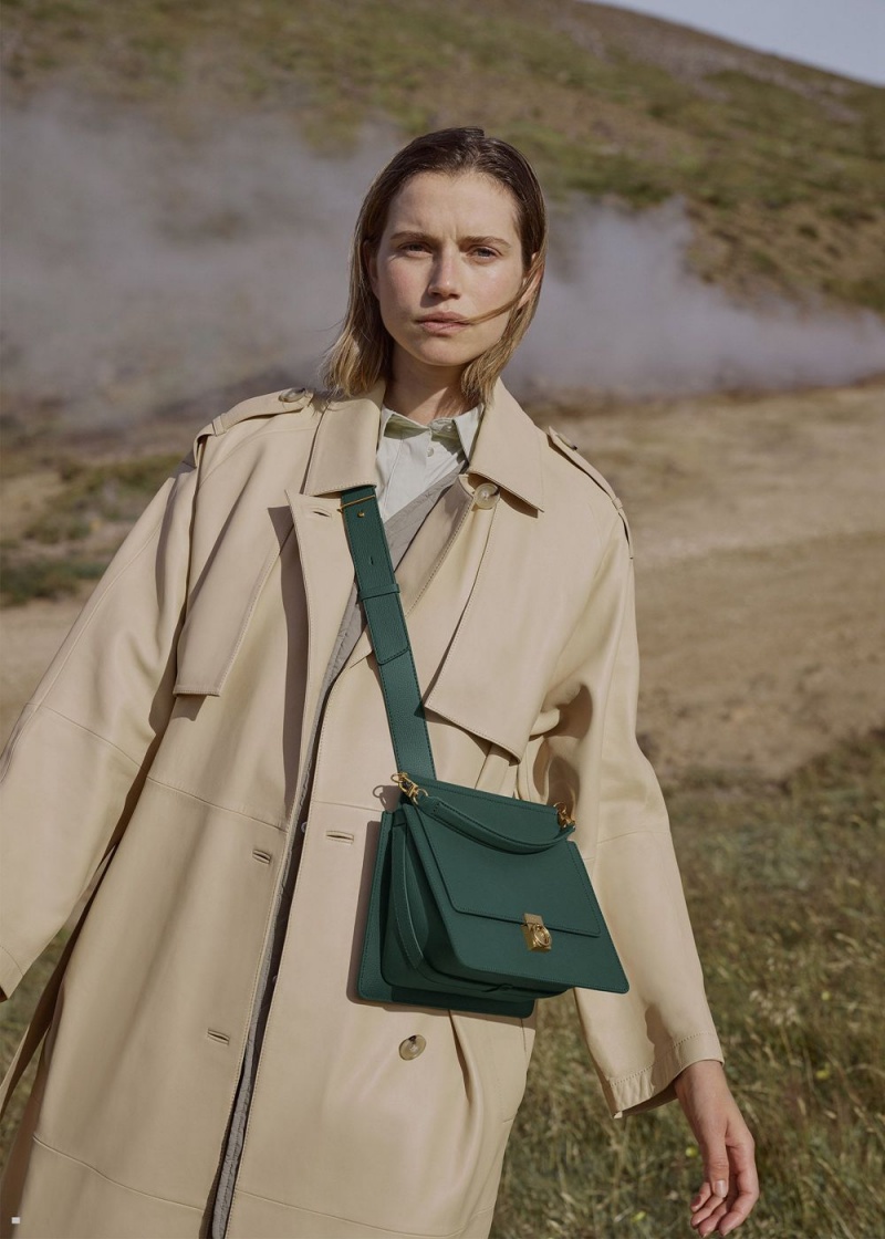 Polene Numéro Sept Women\'s Bags Green | 057-TKFEGJ
