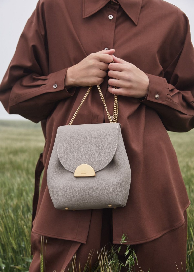Polene Numéro Un Mini Women's Bags Grey | 694-FHGDOC