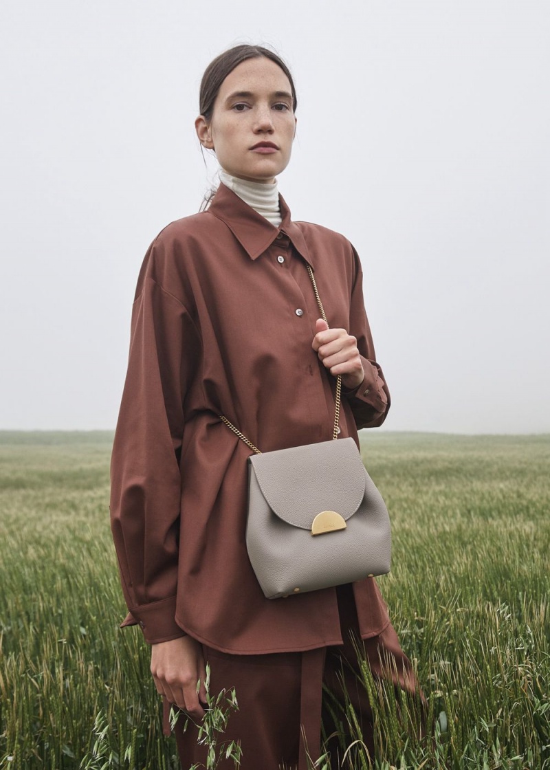 Polene Numéro Un Mini Women's Bags Grey | 694-FHGDOC