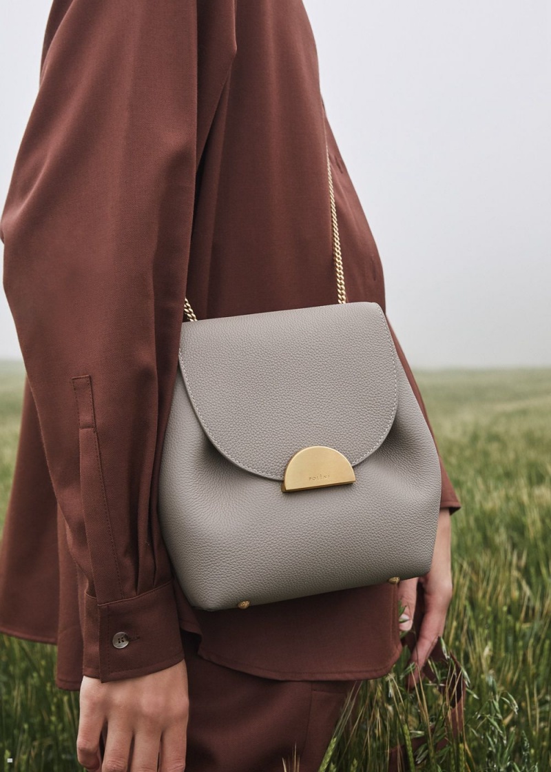 Polene Numéro Un Mini Women's Bags Grey | 694-FHGDOC
