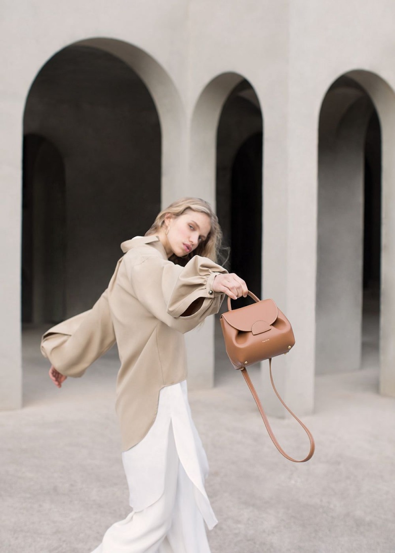 Polene Numéro Un Nano Women's Bags Brown | 075-XEKWIQ