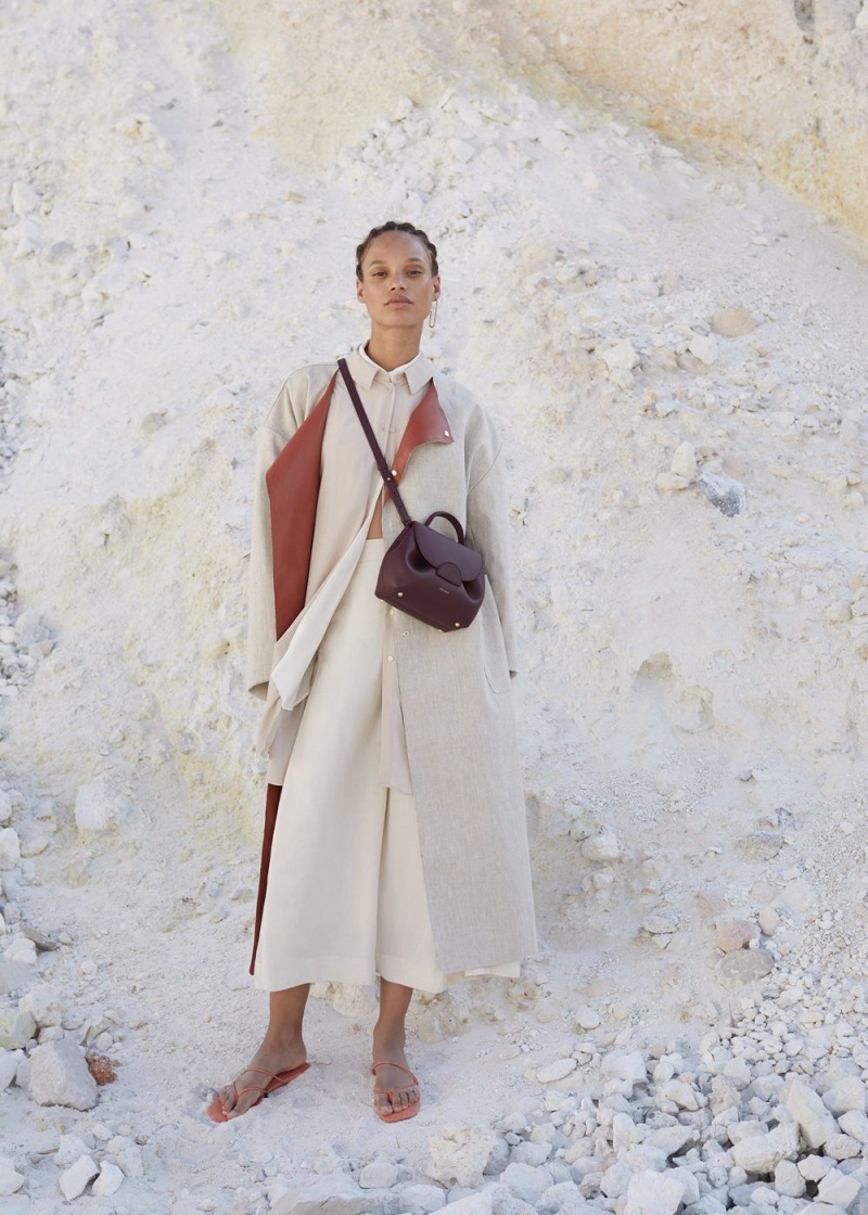 Polene Numéro Un Nano Women's Bags Burgundy | 712-BAVHXS