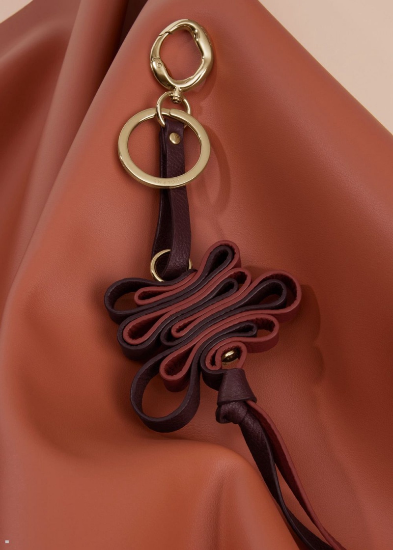 Polene Ziggy Keyring Women's Charms Burgundy | 650-HKPGOS