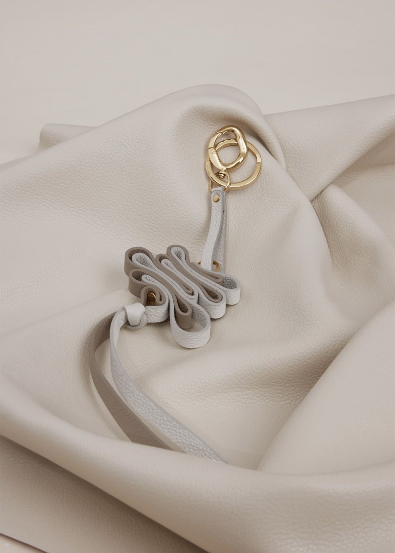 Polene Ziggy Keyring Women's Charms White | 716-DNERKX